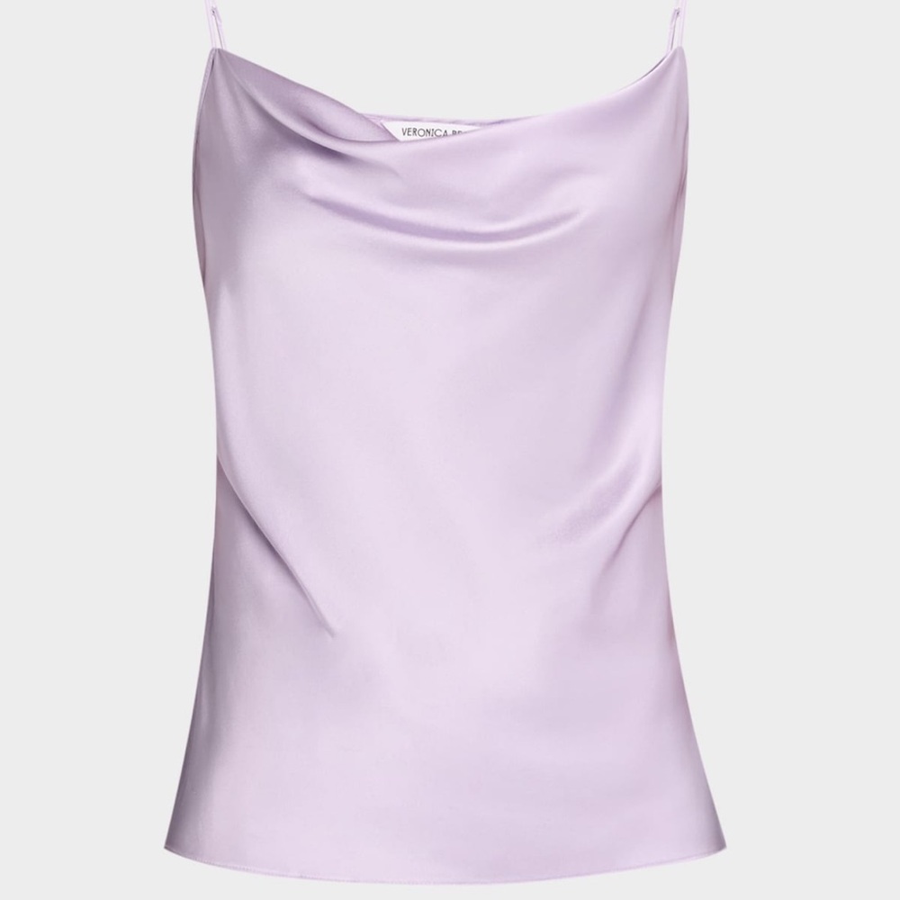 💜NWT VERONICA BEARD SOLA TANK TOP IN SOFT LILAC SIZE 12